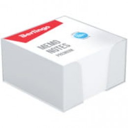 Блок для записей 9*9*4,5см белый, в боксе, BERLINGO 'Premium', 100% белизна