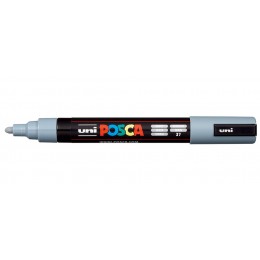 Маркер-краска серый 1,8-2,5мм UNI POSCA PC-5M, пулевидный наконечник (номер цвета 37)