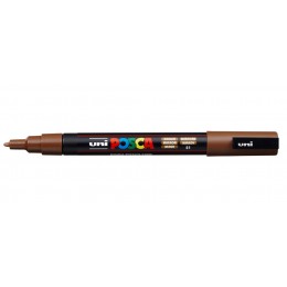 Маркер-краска коричневый 0,9-1,3мм UNI POSCA PC-3M, пулевидный наконечник(номер цвета 21)