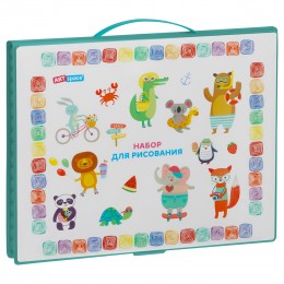 Набор для рисования ArtSpace 122 предмета. 42 шт. фломастеров, 31 шт. цв. карандашей, 1 шт. точилка,