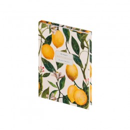 Блокнот А6 80л клетка 'Флора. Райские лимоны' АЛЬТ, тв.обложка, сшивка