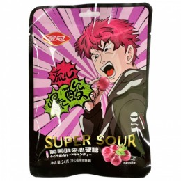 Конфеты Golden Crown Super Sour Виноград 24г
