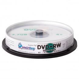 DVD-RW диск 4.7Gb Smart buy 4x Cake Box 