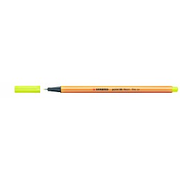 Ручка капиллярная 0,4мм неоновая желтая STABILO 'Point'