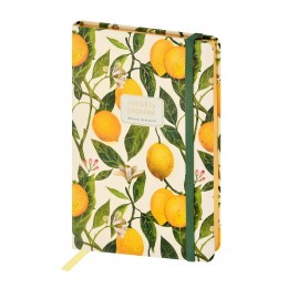 Еженедельник А5 72л 'Флора. Лимоны' Bruno Visconti, кожзам, золотой срез, с резинкой