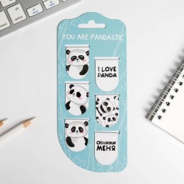 Набор закладок для книг магнитных 6шт ArtFox 'Pandastic'
