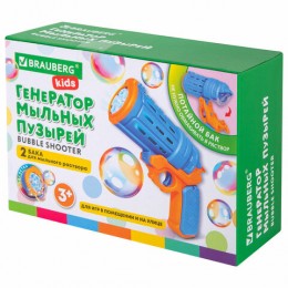 Мыльные пузыри 80мл Бластер Генератор 'Кольт', с потайным баком, BRAUBERG
