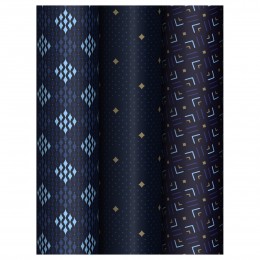 Бумага упаковочная 70*100см 'Strict pattern', глянцевая
