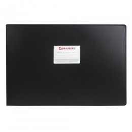 Папка на 4 кольца 30мм А3 0,8мм черная горизонтальная BRAUBERG