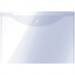 Папка-конверт на кнопке А3 прозрачная, 150мкм, OfficeSpace