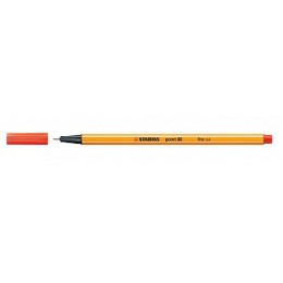 Ручка капиллярная 0,4мм светло-красная STABILO 'Point'