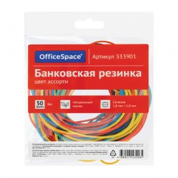 Резинки для денег 50г OfficeSpace, диаметр 60мм, ассорти
