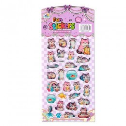 Наклейки 'Котики' 10*22см, Кн739, Гранит