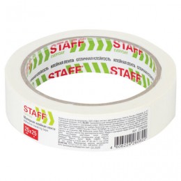 Клейкая лента 25мм*25м малярная STAFF