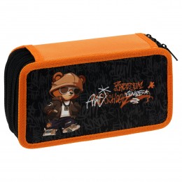 Пенал 3 отделения 19*11см 'Bear' ArtSpace, ткань