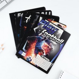 Тетрадь 12л частая косая линия 'Футбол' ArtFox