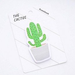 Блок клейкий фигурный 88*125мм 30л 'Cactus' CREATIVEBOX (3 дизайна)