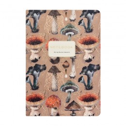 Тетрадь 40л А5 линия 'Флора. Грибная галерея' Bruno Visconti