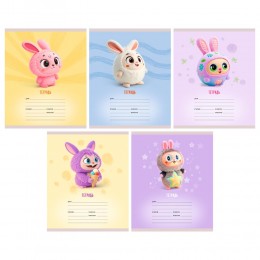 Тетрадь 12л клетка 'Веселые ушки' ЭКСМО