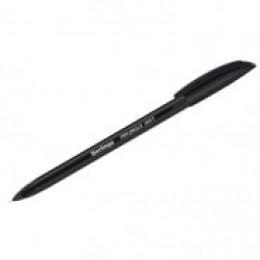 Ручка шариковая 0,7мм черная BERLINGO 'Triangle 100T', трехгран., игольчатый стержень