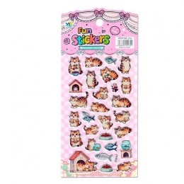 Наклейки 'Котики' 10*22см, Кн737, Гранит