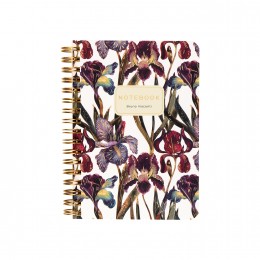 Блокнот А6 60л, гребень, клетка 'Ирисы' Bruno Visconti