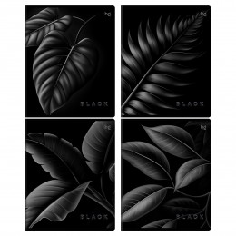 Тетрадь 80л А5 клетка 'Just Black' BG