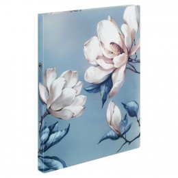 Папка на 2 кольца 20мм А4 0,6мм ФЕНИКС+ 'Магнолия', пластик