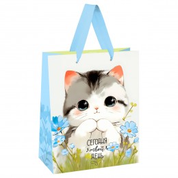 Пакет подарочный 33*42*12см 'Cute kitten' ламинированый, MESHU
