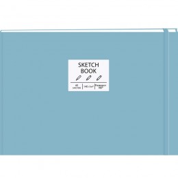Скетчбук А5 40л, склейка, 'Free hand. No. 1' КАНЦ-ЭКСМО, 140г/м2, 7БЦ, резинка, открытый корешок