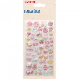 Наклейки декоративные 'Котики и лакомства' объёмные, эпоксидные, 3D, 9*17,5 см