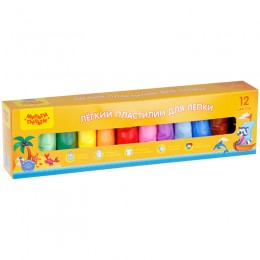 Пластилин легкий 12цв 120гр Мульти-Пульти, картон