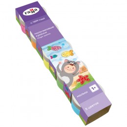 Краски пальчиковые 5цв 50мл ГАММА 'Малыш'