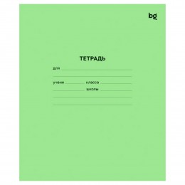 Тетрадь 24л клетка 'Зеленая' BG