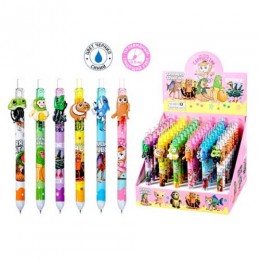 Ручка гелевая автоматическая 0,5мм синяя MAZARI 'Итал.Мем'