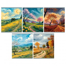 Тетрадь 48л А5 клетка 'С любовью, Винсент' ЭКСМО