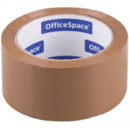 Клейкая лента 48мм*66м коричневая 45мкм OfficeSpace