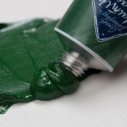 Краска масляная 46мл 'Мастер-Класс' Английская зеленая темная, туба