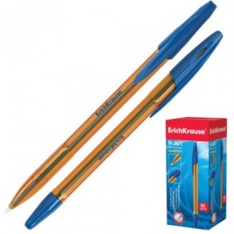 Ручка шариковая 0,7мм синяя ERICH KRAUSE 'R-301 Amber'