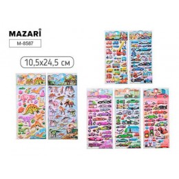 Наклейки 'Для мальчиков' объемные, 10,5*24,5см, MAZARI
