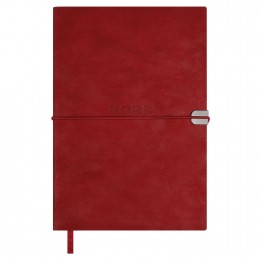 Ежедневник 2026г. А5 176л. красный 'Тиволи глосс' ESCALADA, застёжка-резинка, кожзам Ежедневник 2026г. А5 176л. красный 'Тиволи глосс' ESCALADA, застёжка-резинка, кожзам