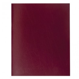 Тетрадь А4 96л клетка, бумвинил бордовый, STAFF, эконом