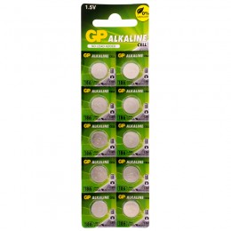 Батарейка LR43 GP, (G12, V12GA, 186) алкалиновая