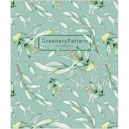 Тетрадь 96л А5 клетка 'Greenery Patterns' ПОЛИНОМ