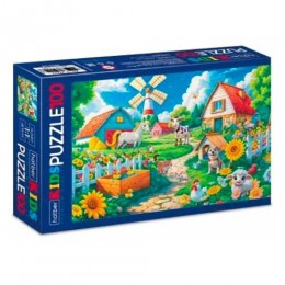 Пазл 100 эл. HATBER 'Утро на ферме' 
