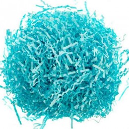 Бумажный наполнитель для упаковки подарков цвет ГОЛУБАЯ ПАСТЕЛЬ 50гр
