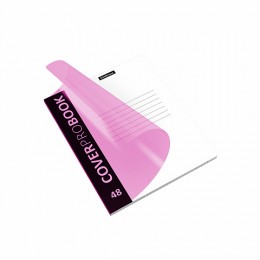 Тетрадь 48л А5+ клетка 'CoverProBook Neon' розовая, с пластиковой обложкой, ERICH KRAUSE