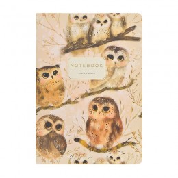 Тетрадь 40л А5 клетка 'Совушки' Bruno Visconti