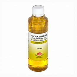 Масло льняное уплотненное 220мл 'Невская Палитра' для масляной живописи