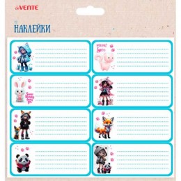 Наклейки на тетрадь 'Korokoro', 4*9,6см, 8шт. deVENTE